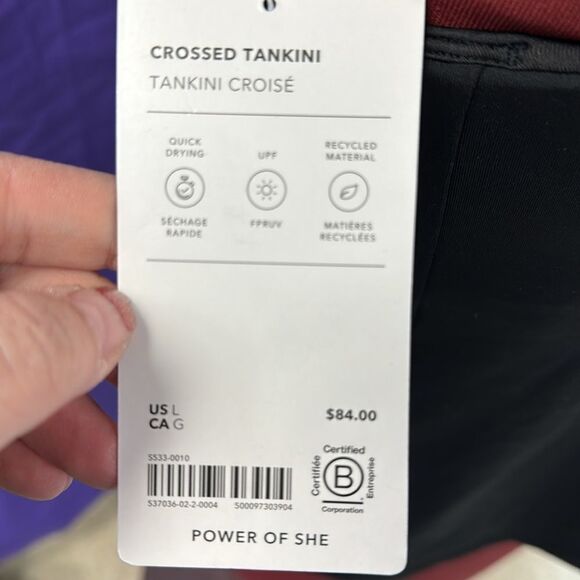 Athleta black crossed tankini - Picture 4 of 5